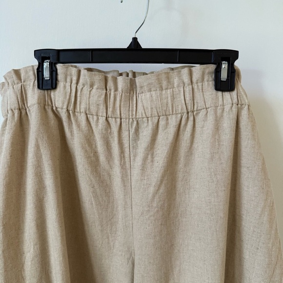 Corpcore Midnight Velvet Linen Blend Wide Leg Wrap Pants Coastal - Picture 8 of 13